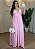 Vestido Longo de Alças Finas com Decote V e Amarração nas Costas - Imagem 2