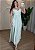 Vestido Longo Feminino de Alça com Costas Abertas em Viscolinho Verde - Imagem 1