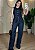 Conjunto Feminino Jeans Estonado Calça e Colete Alongado - Imagem 4