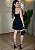Conjunto Feminino Saia e Blusa Tomara que Caia com Amarração Preto - Imagem 2