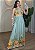 Vestido Longo Viscolinho Floral Verde Água – Leveza e Elegância - Imagem 1