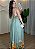Vestido Longo Viscolinho Floral Verde Água – Leveza e Elegância - Imagem 2
