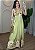 Vestido Longo Viscolinho Floral Verde – Leveza e Elegância - Imagem 2