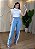 Calça Jeans Modelo Ballon Detalhe Bicolor - Imagem 2