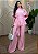 Conjunto Canelado 3D Blusa Amarração e Calça Pantalona - Imagem 2
