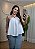 Blusa Frente Única Cetim Detalhe Argola - Imagem 3