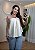 Blusa Frente Única Cetim Detalhe Argola - Imagem 6