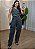 Conjunto Jeans Feminino Estonado - Colete e Calça Ballon Cargo - Imagem 1