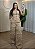Conjunto Jeans Feminino Nude - Cropped e Calça Cargo - Imagem 1