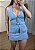 Conjunto Jeans Feminino - Colete e Short Saia - Imagem 2