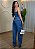 Conjunto Jeans Feminino - Blusa Peplum e Calça Ballon - Imagem 2