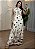 Vestido Feminino Frente Única - Estampa Poa e Flores - Imagem 1