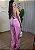 Conjunto Tecido Marrant Cropped Amarração e Calça - Rosa - Imagem 2
