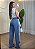 Calça Jeans Wide Leg Detalhe de Renda - Imagem 3