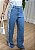 Calça Jeans Wide Leg Detalhe de Renda - Imagem 2