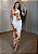 Vestido Midi Floral Feminino em Suplex Poliamida com Bojo-Laranja - Imagem 1