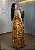 Vestido Decote V Viscolinho - Estampa Amarela - Imagem 2