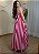 Vestido Tricoline Rosa e Vermelho - Imagem 2