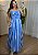 Vestido Tricoline Listrado Azul - Imagem 1