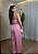 Conjunto Feminino de Chiffun com Blusa Gola Alta e Calça Aladim - Rosa - Imagem 2