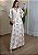 Vestido Longo Estampado com Decote em V - Imagem 2