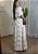 Vestido Longo Estampado com Decote em V - Imagem 1