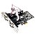 Placa PCIe 4 seriais RS232 (DB9M)  Full 120mm - Imagem 1