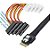 Cabo Molex Minisas Sff-8087 P/ 4x Sff-8482 - 74562-7022 - Imagem 1