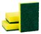 KIT COM 10 UNIDADES ESPONJA MULTIUSO DUPLA FACE VERDE E AMARELA - SUPERPRO - Imagem 1