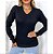 Blusa Tricô Modal Decote V - Imagem 1