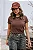 Tshirt Feminina Estonada Lisa Café - Imagem 2