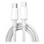 CABO WIWU CLASSIC USB-C X LIGHTNING 30W BRANCO 1M - Imagem 4