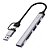 ADAPTADOR HUB WIWU ZOLO 5 EM 1 USB-C + USB-A CINZA - Imagem 1