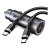 KIT CARREGADOR VEICULAR HREBOS 60W DUAL USB-C COM CABO TIPO C PRATA CRV-203CC - Imagem 2