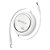 CABO RETRÁTIL HREBOS FAST VORTEX TIPO C PARA TIPO C 100W 1M BRANCO CB-360C - Imagem 1