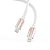 CABO HREBOS MECHANICAL LED 60W USB-C X LIGHTNING 1,8M BRANCO CB-377I - Imagem 2