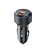 KIT CARREGADOR VEICULAR HREBOS AUTOCHARGE PRO USB-C PD 30W + USB-A QC 18W COM CABO USB-C PRETO CRV-208CC - Imagem 1