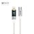 CABO HREBOS TECH LED USB-C X LIGHTNING 30W 1M COM VISOR DE POTÊNCIA BRANCO CB-371I - Imagem 3