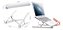 Suporte Notebook Macbook Alumínio Compatível Note 12" a 17" - Imagem 2