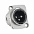 Conector XLR Macho 3 Pinos Para Painel L3MNN01 Santo Angelo - Imagem 1