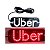 Painel de LED UBER Vermelho - Imagem 1