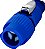 Plug Conector Macho Powercon Linha Power Azul - Imagem 1