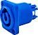 Plug Conector Macho Powercon Painel Linha Azul - Imagem 3