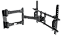 Suporte de Parede Articulado com Inclinação p/TVs LCD / PLASMA / LED/3D 32 à 65 Preto Multivisão STPA 64 - Imagem 1