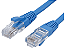 Cabo de rede Patch Cord Cat-6e com 1,5 metros 24AWG Azul ( ANATEL ) - Imagem 1