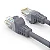 Cabo de rede Patch Cord Cat-6e com 0,5 metros 24AWG Cinza ( ANATEL ) - Imagem 1