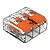 Conector Wago 3 Vias 0,2-4,0mm Modelo 221-413 Wago - Imagem 1