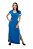 Vestido Max Viscotouch Gola V Listra Lateral - Imagem 1
