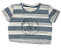 Cropped Coqueiros Listrado Kamibi Sports Cor:Branco/Azul; - Imagem 1