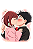 👩‍❤️‍👨💋 Momo & Okarun Beijo – Coleção DanDaDan - Imagem 1